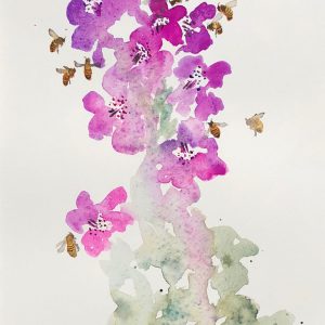 Honeybees on Mieke’s Texas Sage